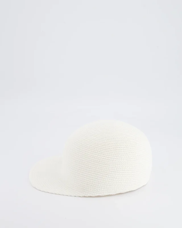 Loro Piana White Eirin Baseball Hat in Textile Paper Size L in White from Sellier, photo 7 of 7