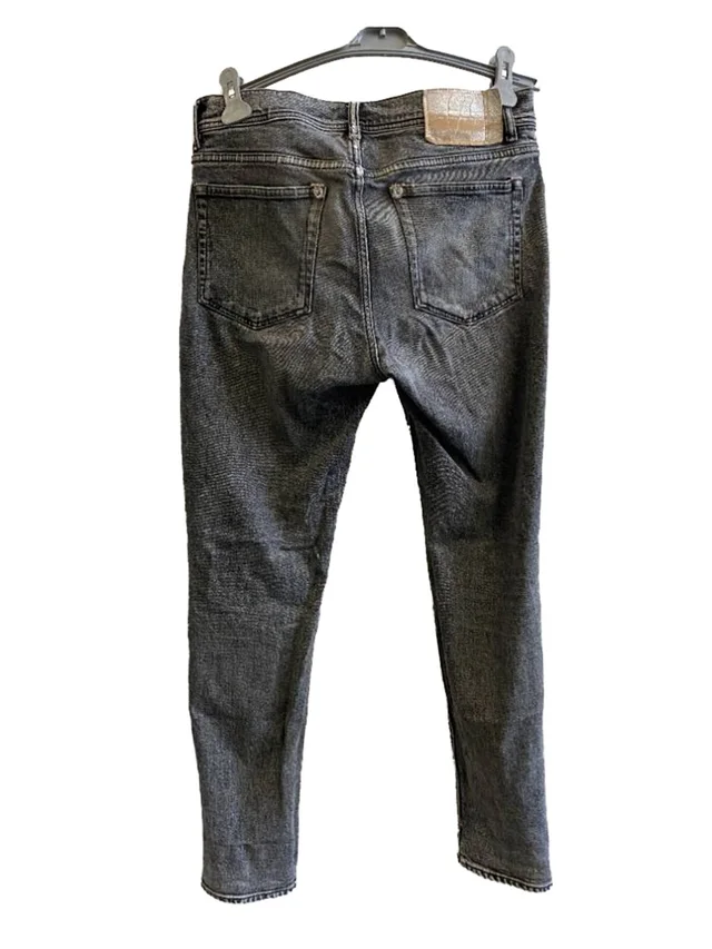 Acne Studios Blå Konst N black marble jeans Grey/Black Size: 30" in Black Denim from Oxfam Online Shop, photo 2 of 2