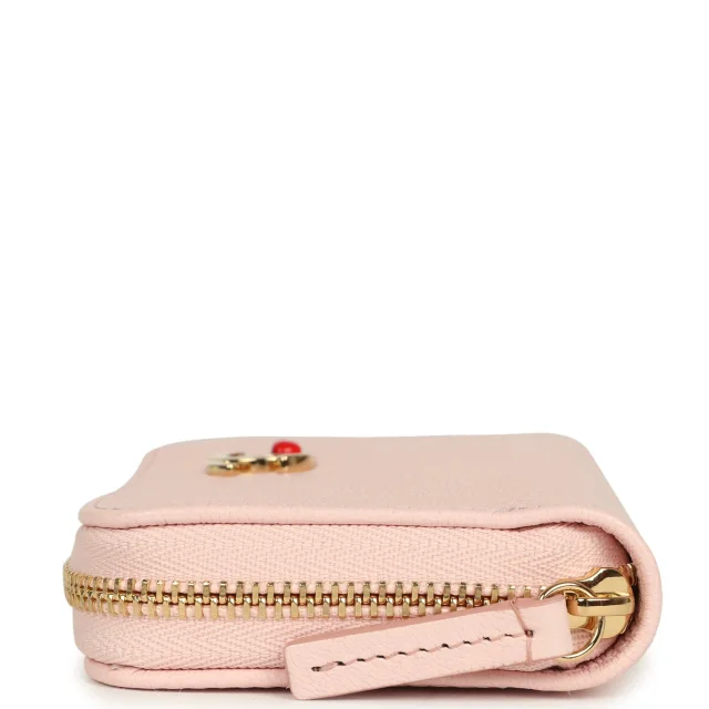 Chanel "Lucky Park" Coin Wallet Light Pink Grained Goatskin Gold Hardware in Pink Goatskin from Madison Avenue Couture, photo 5 of 8