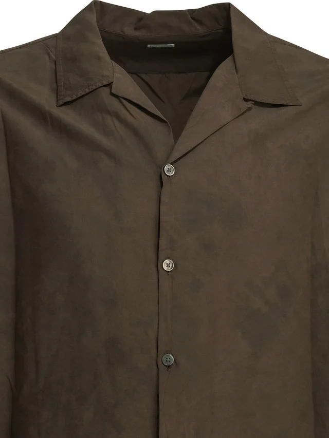 A.PRESSE Natural Dyed Camp Collar Shirt, photo 3 of 4 from SENSER