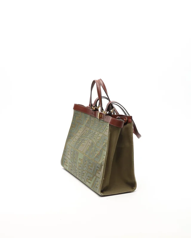 Fendi Peekaboo X Tote Bag in Canvas from A Retro Tale, photo 2 of 8