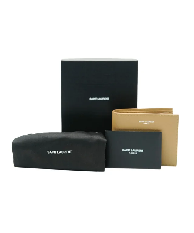 Saint Laurent Grain de Poudre Bifold Wallet Sea Salt in Leather from Luxury Promise, photo 2 of 2