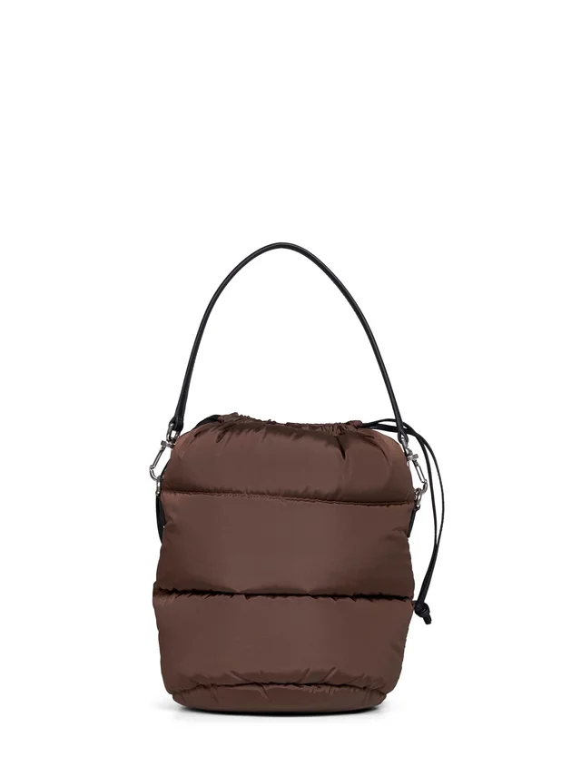 Moncler Bucket Bag — Brown Polyamide in Brown Nylon from HEWI, photo 2 of 2