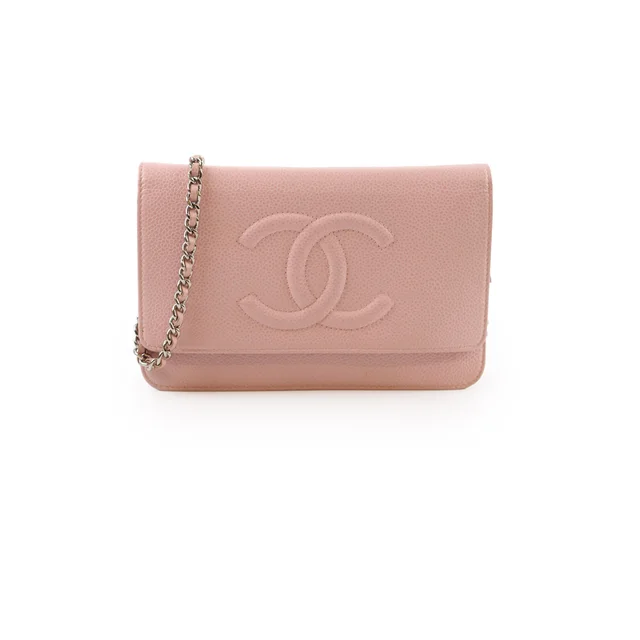 Chanel WOC Caviar Pale Pink WOC in Pink Caviar leather from The Purse Affair