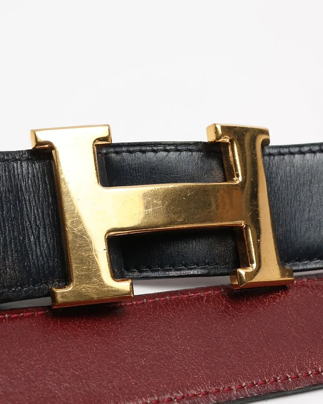 Hermès H Belt, Size 95 in Denim from A Retro Tale, photo 3 of 6