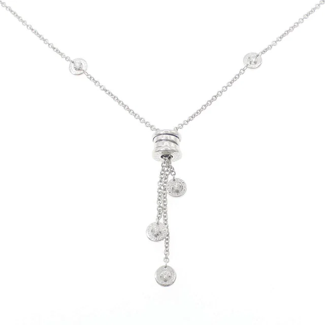 Bvlgari B.zero1 18K White Gold Diamond Necklace in White from LuxUness