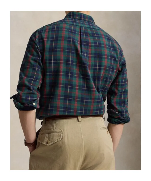 Polo Ralph Lauren Custom Fit plaid Oxford shirt, photo 5 of 6 from SENSER