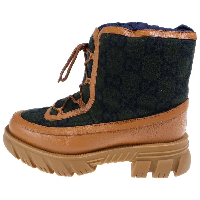 Gucci Logo Ancle Boots Ankle Platform Brown in Brown from The Reluxe