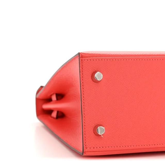 Hermès Epsom Kelly Sellier 25 Rose Jaipur in Pink Epsom leather from FASHIONPHILE, photo 9 of 14