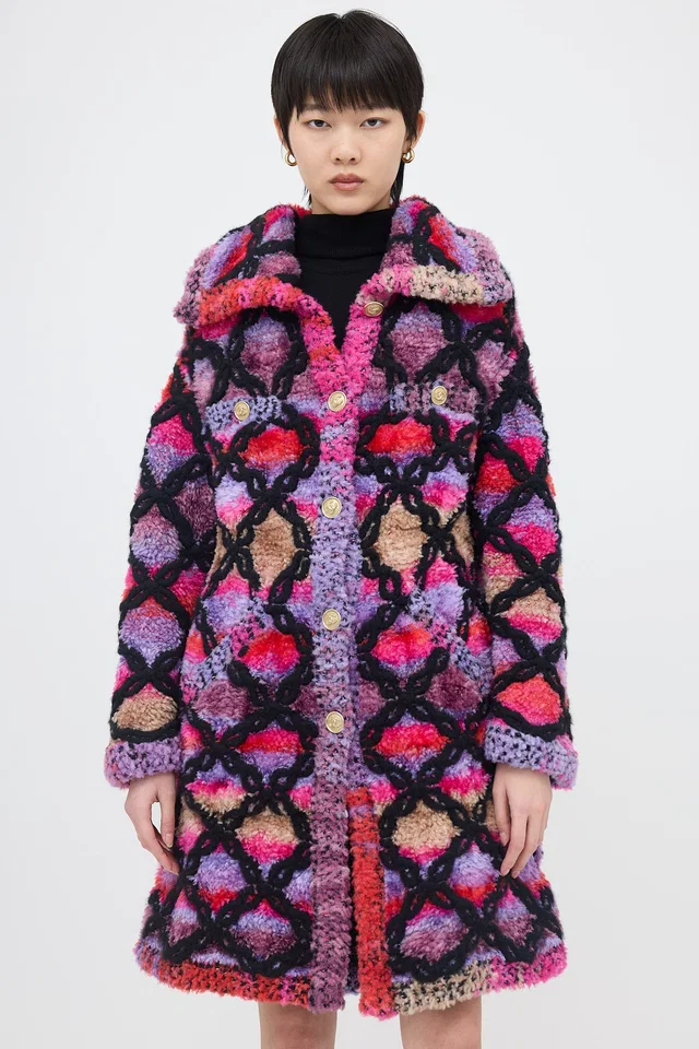 Chanel Coco Neige 2020 Knit Coat in Silk from VSP Consignment