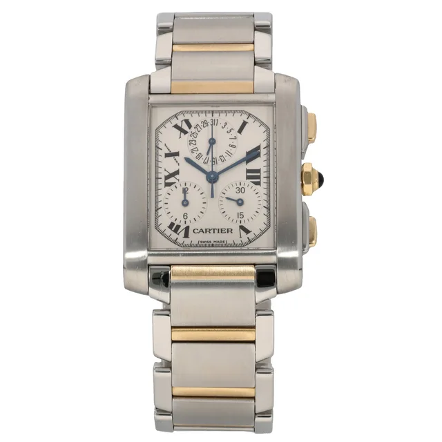 Cartier Tank Francaise W51004Q4 28mm Bi-Colour Watch from H&T