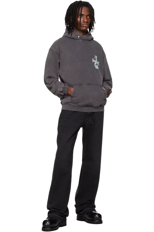 Represent Gray The Viper Room Edition Dice Hoodie, photo 4 of 4 from SSENSE