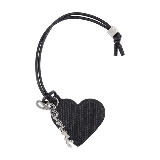 GANNI Bou Heart Belt — Black Synthetic in Black from HEWI