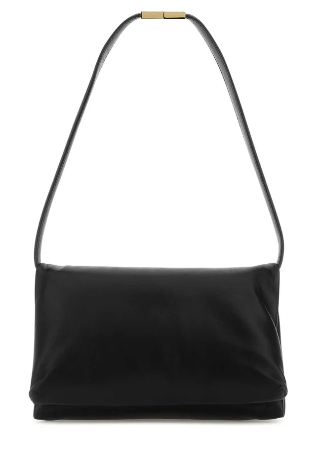 Marni Prisma Shoulder Bag — Black in Black Leather from HEWI