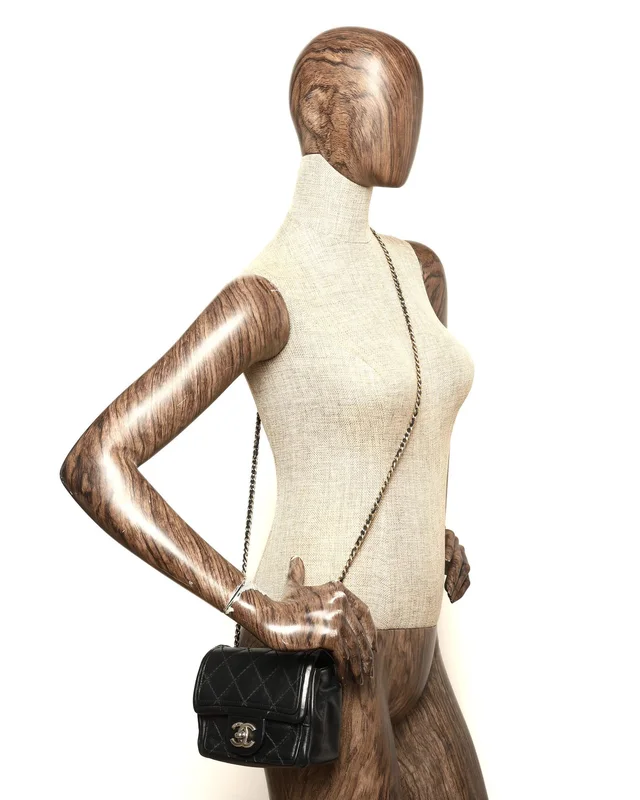 Chanel Mini Square Single Flap Bag in Leather from A Retro Tale, photo 9 of 9