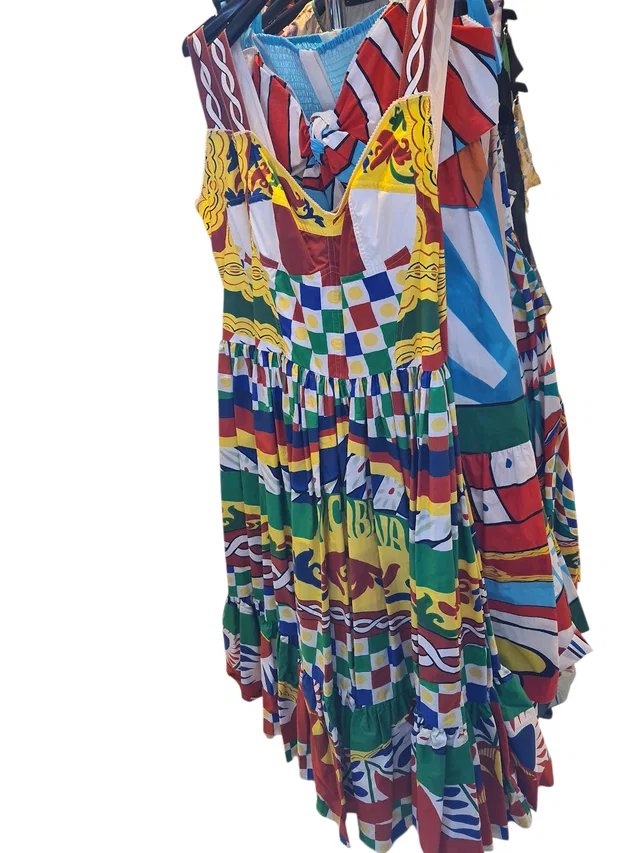 Dolce & Gabbana Dress Multicolour Carretto Print from Luxury Promise
