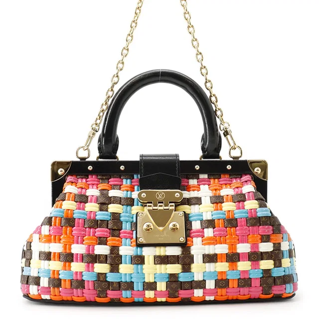 Louis Vuitton MonogramClutch 2023Stainless Steel Noir/MulticolorM22323 Monogram Leather in Black Leather from GALLERY RARE