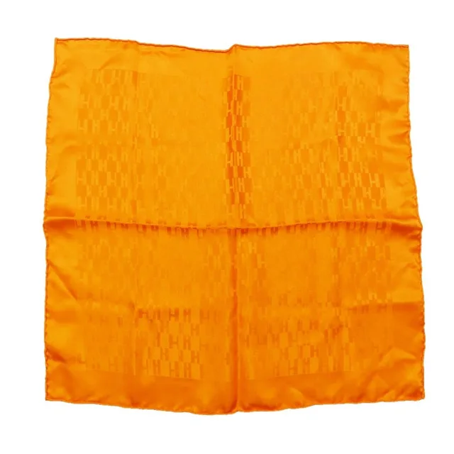 Hermès Pocket Square Pochette Faconnee Grand Handkerchief Bandana Scarf Silk in Silk from The Reluxe