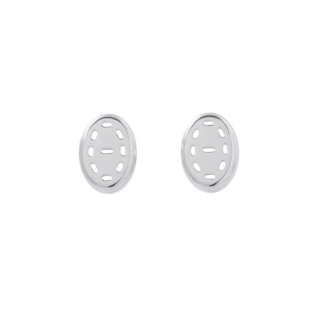 Hermès Point Sellier Earrings SV925 from GALLERY RARE