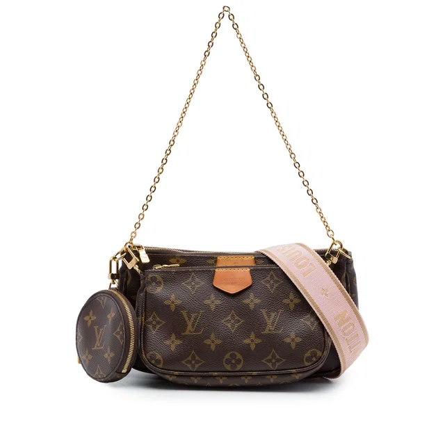 Brown Louis Vuitton Monogram Multi Pochette Accessoires Satchel in Brown Coated canvas from Designer Revival