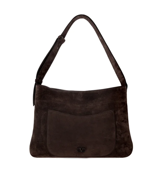 Valentino Logo Suede Shoulder Bag from SENSER, photo 1 of 1