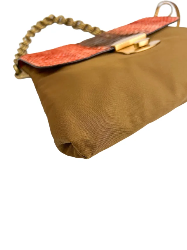 Prada Vintage Python Tesutto Chain Shoulder Bag in Python from Season 2 Consign, photo 7 of 8