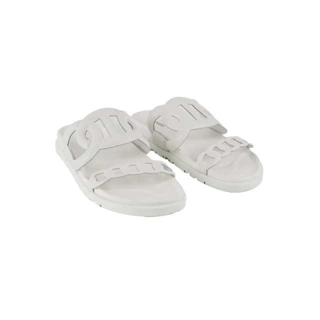 Hermès Extra Sandal Blanc Size 37 in White from The Purse Affair