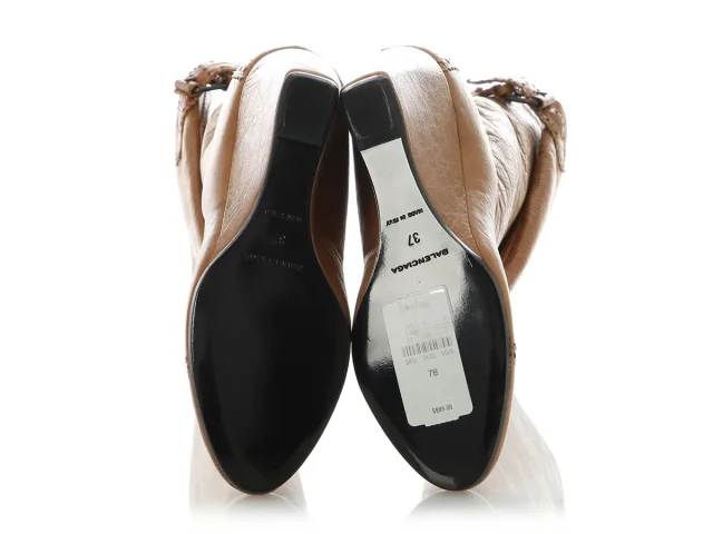 Balenciaga Cumin Brogues Wedge Boots in Leather from Ann's Fabulous Finds, photo 6 of 6