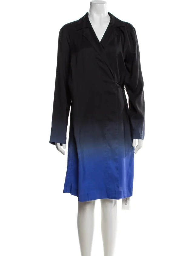 The Row jackets in blue Silk from The RealReal