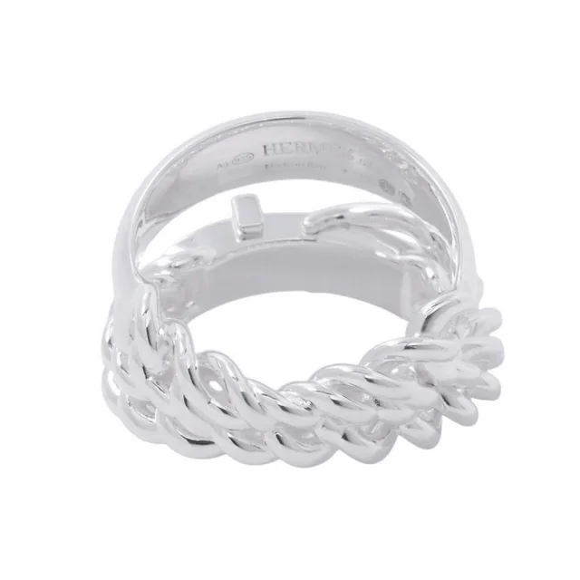 Hermès BoucleSellier Inflexible Ring Size 53/#13 SV925 from GALLERY RARE, photo 3 of 9