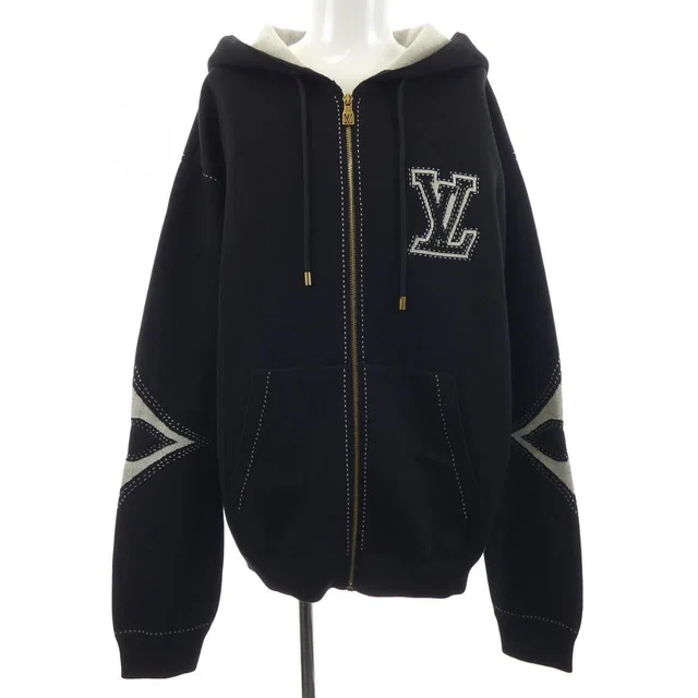 Louis Vuitton Graphic Intersha Zip Cotton Hoodie from The Reluxe