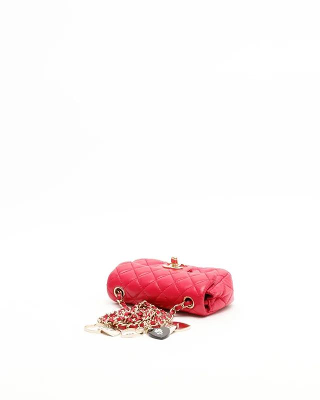 Chanel Mini Valentine Charms Flap Bag in Leather from A Retro Tale, photo 5 of 12