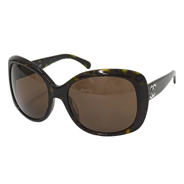 Chanel Sunglasses Brown CC Logo Tortoiseshell Pattern Summer Cool Eyewear in Brown from The Reluxe