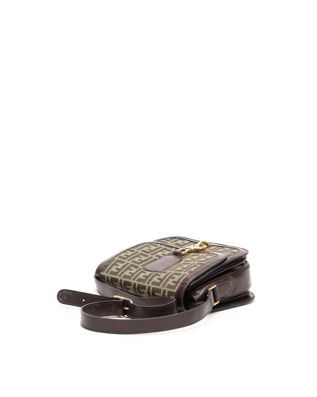 Fendi Zucca Shoulder Bag in Canvas from A Retro Tale, photo 5 of 12