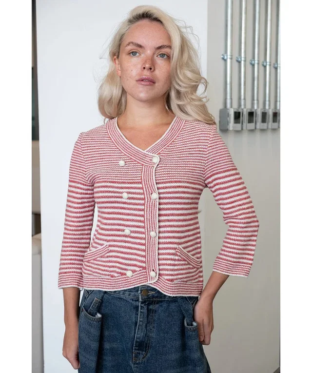 Chanel Red & White Blazer in White from Luxury Promise
