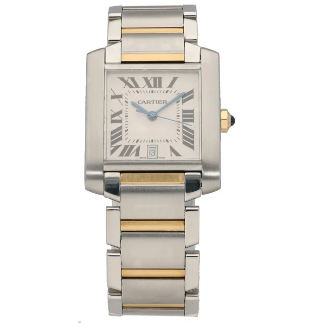 Cartier Tank Francaise W51005Q4 28mm Stainless Steel Watch from H&T