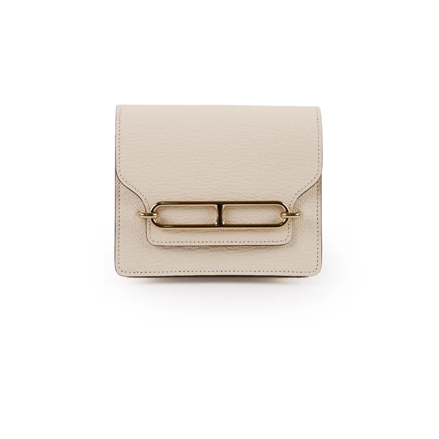 Hermès Roulis Slim Wallet Nata Chevre- B Stamp in Goatskin from The Purse Affair