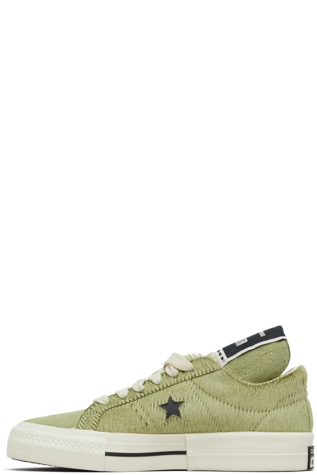 Rick Owens DRKSHDW Yellow Converse Edition Onestr Sneakers, photo 3 of 5 from SSENSE