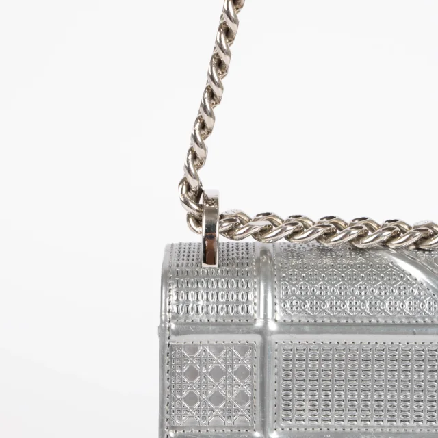 Dior Silver Medium Diorama Bag in Silver Leather from Labellov, photo 7 of 10