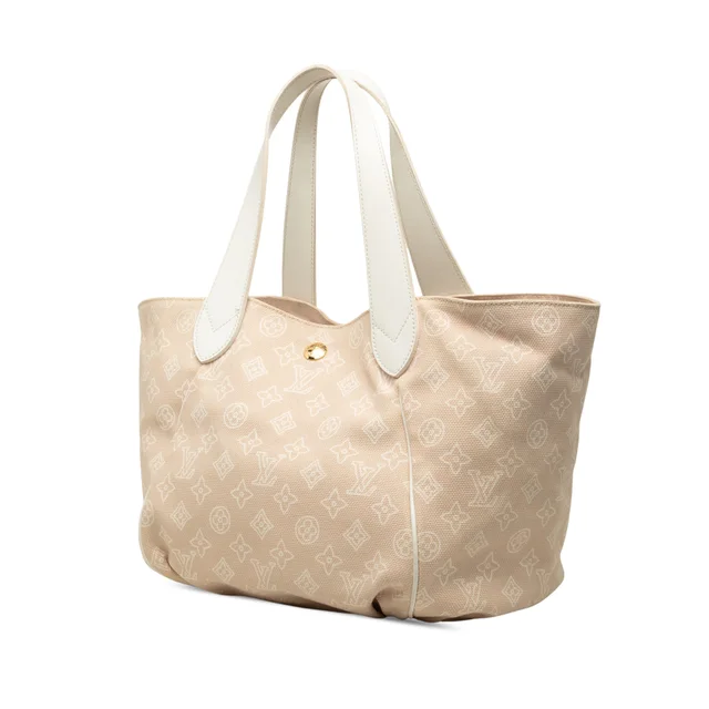 Beige Louis Vuitton Sable Cabas Ipanema GM Tote Bag in Beige Canvas from Designer Revival, photo 2 of 2
