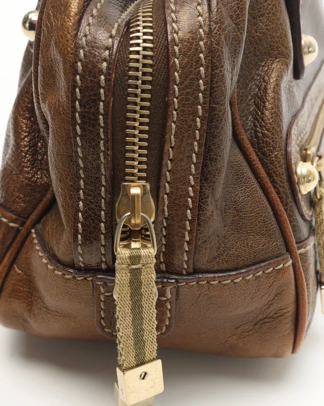 Gucci Web Capri Chain Bowler Bag in Canvas from A Retro Tale, photo 9 of 15