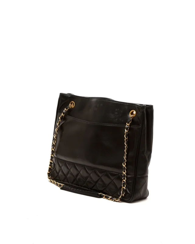 Chanel CC Quilted Tote Bag in Leather from A Retro Tale, photo 2 of 2