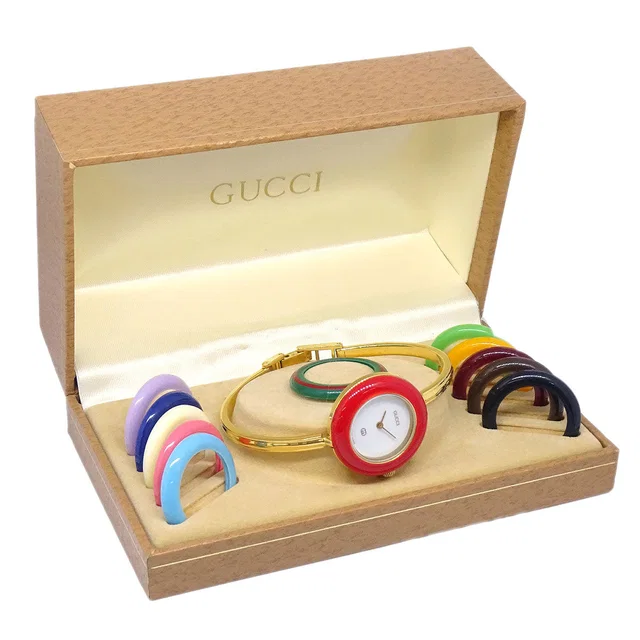 Gucci 11/12 Change Bezel Chameleon Quartz Watch SS from AMORE Vintage Tokyo