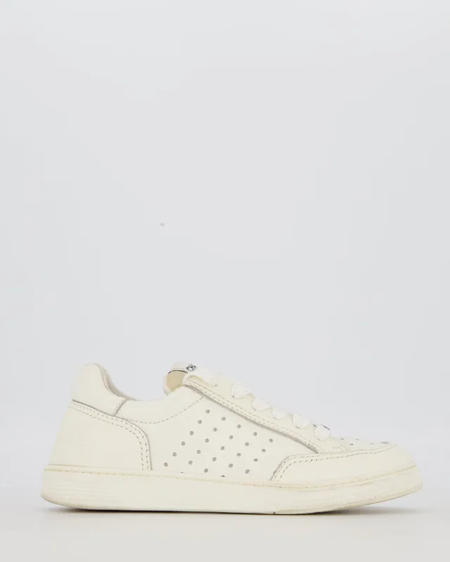 Chanel White Low Top Trainers in Perforated Calfskin Leather Size EU 36 in White Calfskin from Sellier