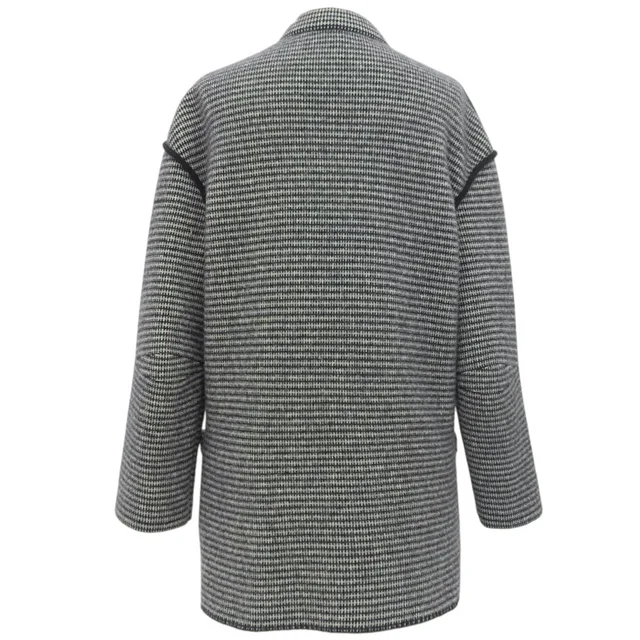 Hermès Checked Pattern Jacket #36 Black/White in Black Silk from VINTAGE QOO TOKYO, photo 2 of 2
