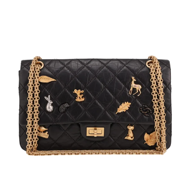 Chanel 2.55 shoulder bag in Black Leather from Collector Square, photo 2 of 5