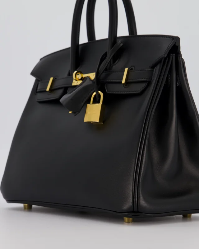 Hermès Birkin 25 Retourne Bag in Black Leather from Sellier, photo 11 of 12