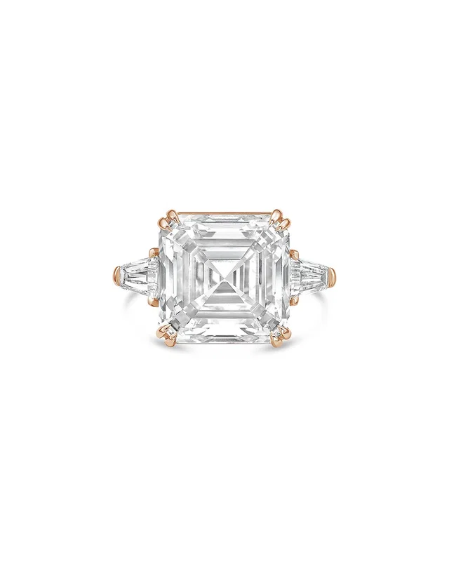 Diana M Lab Grown Diamonds Diana M. 18K Rose Gold 4.50 ct. tw. Lab-Grown Diamond Ring, image 1 of 1 from Rue La La
