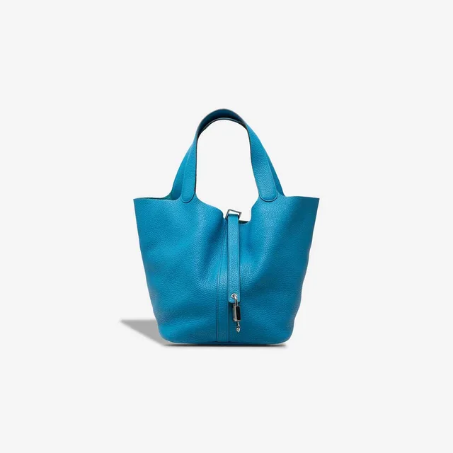 Hermès Picotin 26 Clémence Bleu Zanzibar in Blue Clemence leather from SACLÀB, photo 2 of 5