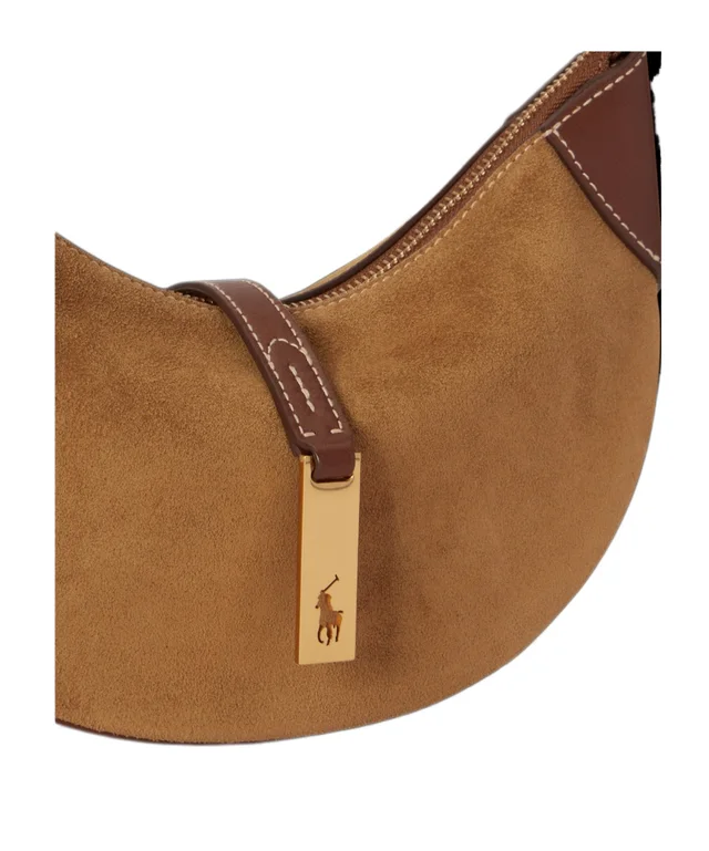 Polo Ralph Lauren mini Polo ID suede shoulder bag, photo 4 of 4 from SENSER